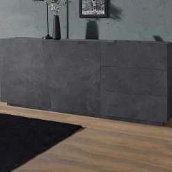 Garnero Arredamenti Credenza 180x86h cm 2 ante 3 cassetti Candia 180 Gihome ® Ossido Sale