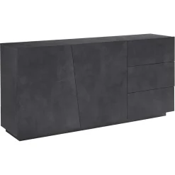 Garnero Arredamenti Credenza 180x86h cm 2 ante 3 cassetti Candia 180 Gihome ® Ossido Sale