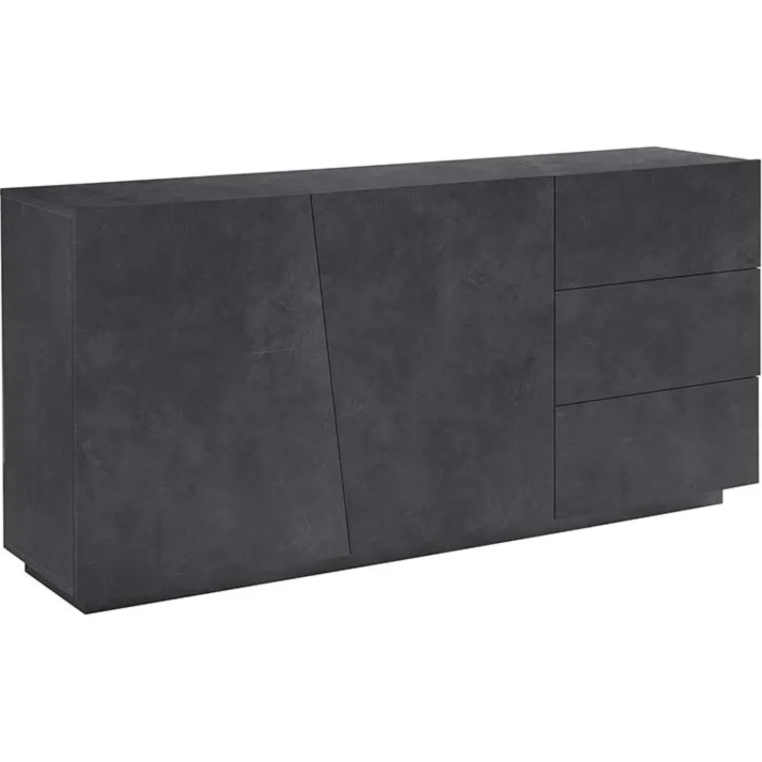 Garnero Arredamenti Credenza 180x86h cm 2 ante 3 cassetti Candia 180 Gihome ® Ossido Sale