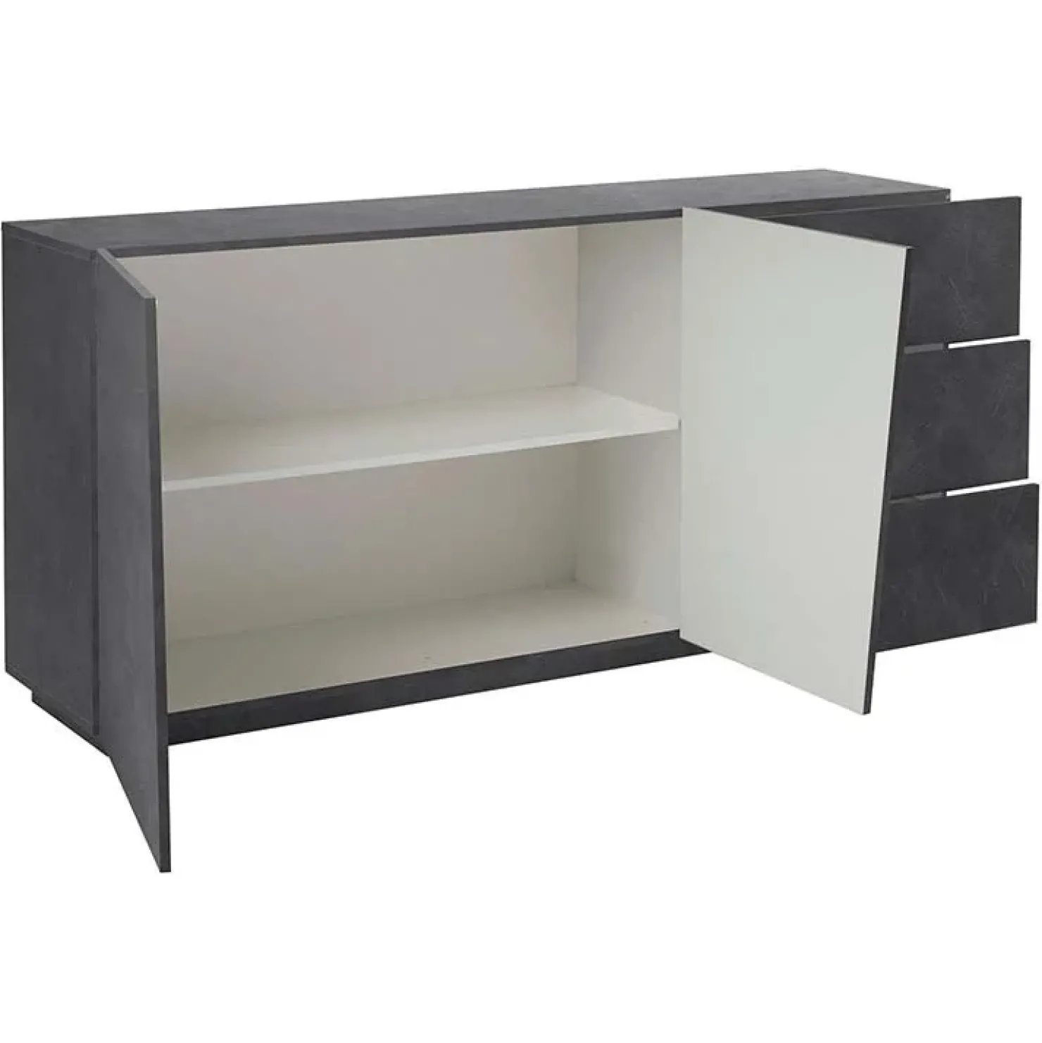 Garnero Arredamenti Credenza 180x86h cm 2 ante 3 cassetti Candia 180 Gihome ® Ossido Sale