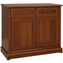 Garnero Arredamenti Credenza 101x90h cm 2 ante 2 cassetti arte povera noce Toscana Best