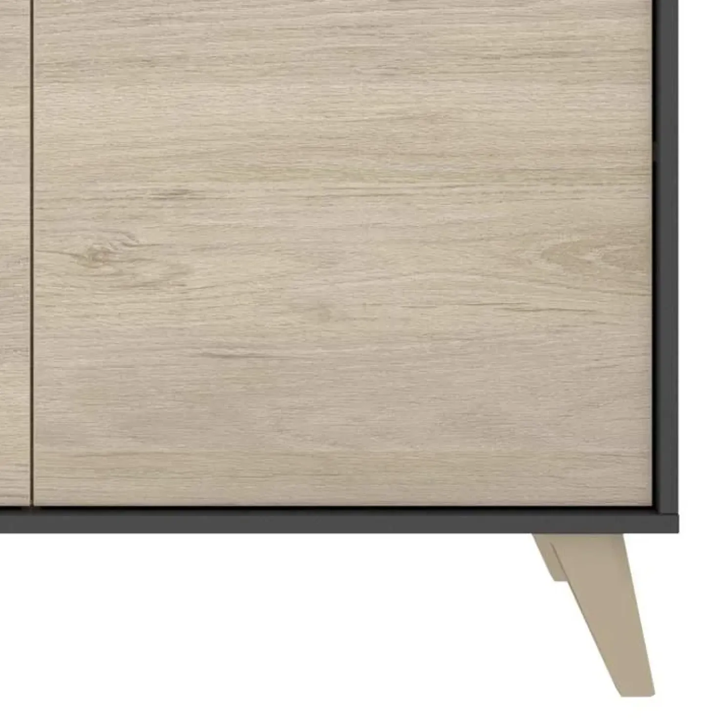Garnero Arredamenti Credenza 155x75h cm 3 ante moderna ante rovere grafite Elmer Rovere - Grafite Clearance