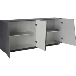 Garnero Arredamenti Credenza 200x86h cm 4 ante moderna Candia Gihome® Ossido Discount