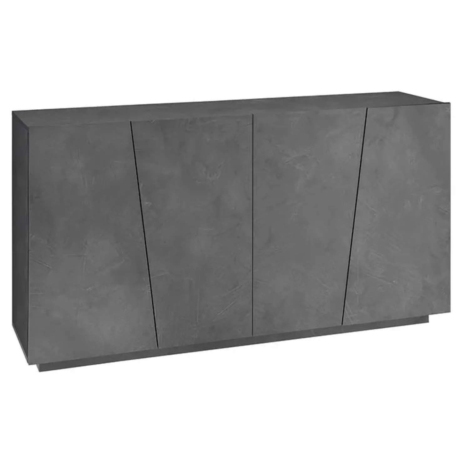 Garnero Arredamenti Credenza 159x86h cm 4 ante moderna Candia Gihome® Ossido Clearance