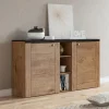 Garnero Arredamenti Credenza 155x85h cm 2 ante moderna quercia rovere grigio Paloma 2 Online
