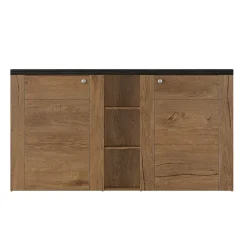 Garnero Arredamenti Credenza 155x85h cm 2 ante moderna quercia rovere grigio Paloma 2 Online