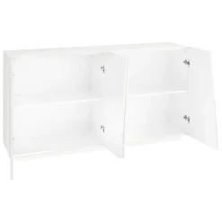 Garnero Arredamenti Credenza 159x86h cm 4 ante moderna Candia Gihome® Bianco Lucido Sale