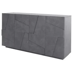 Garnero Arredamenti Credenza 162x86h cm 4 ante moderna Zenzero Gihome® Ossido Best