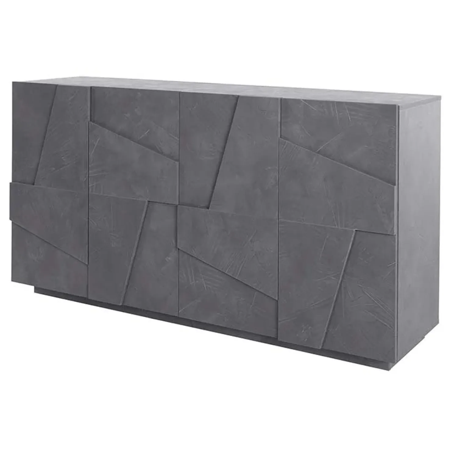 Garnero Arredamenti Credenza 162x86h cm 4 ante moderna Zenzero Gihome® Ossido Best