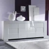 Garnero Arredamenti Credenza 210x84h cm 4 ante moderna design bianco lucido Eos Sale