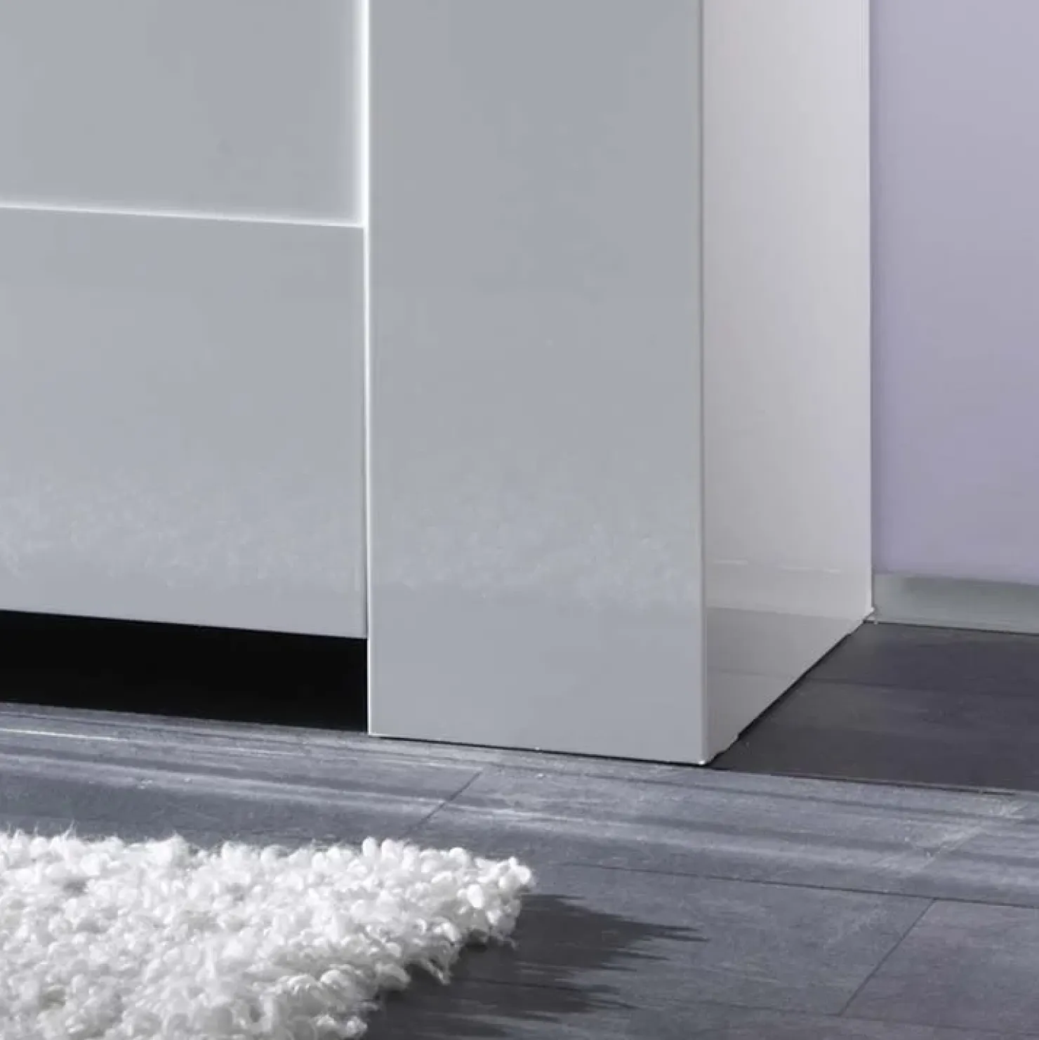 Garnero Arredamenti Credenza 210x84h cm 4 ante moderna design bianco lucido Eos Sale