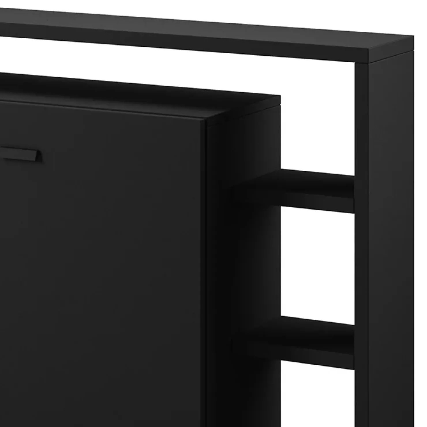 Garnero Arredamenti Credenza 180x97h cm 2 ante soggiorno Megan Gihome® Nero Opaco Outlet