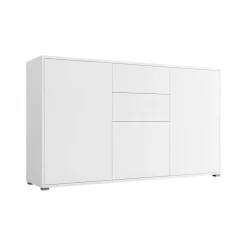 Garnero Arredamenti Credenza 141x93h cm 2 cassetti 3 ante moderna bianco Eindhoven New
