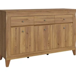 Garnero Arredamenti Credenza 156x98h cm 3 cassetti 3 ante rovere scuro Lucca Clearance