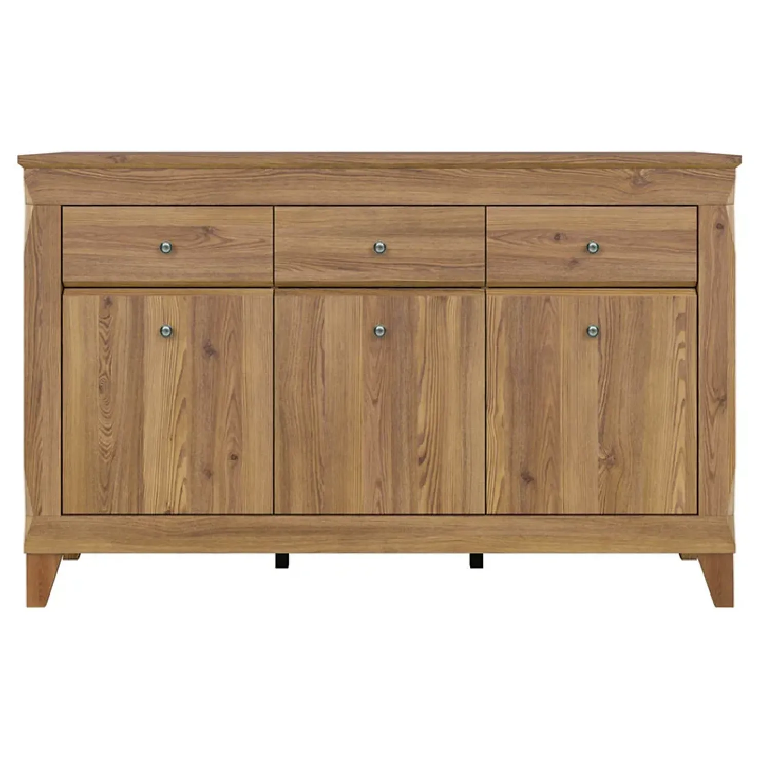 Garnero Arredamenti Credenza 156x98h cm 3 cassetti 3 ante rovere scuro Lucca Clearance