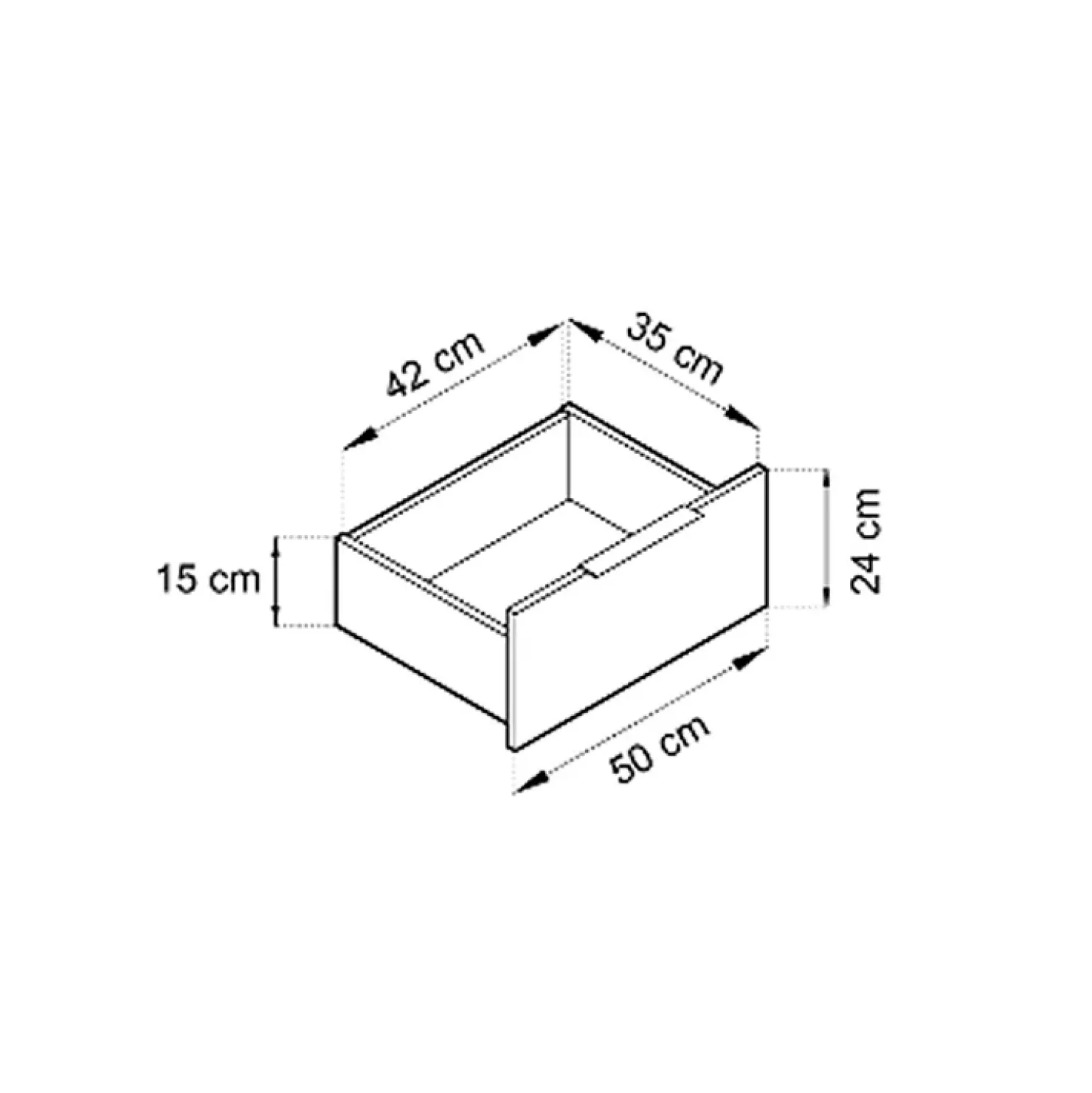 Garnero Arredamenti Credenza 105x86h cm 3 cassetti moderna quercia Miller Antracite Sale