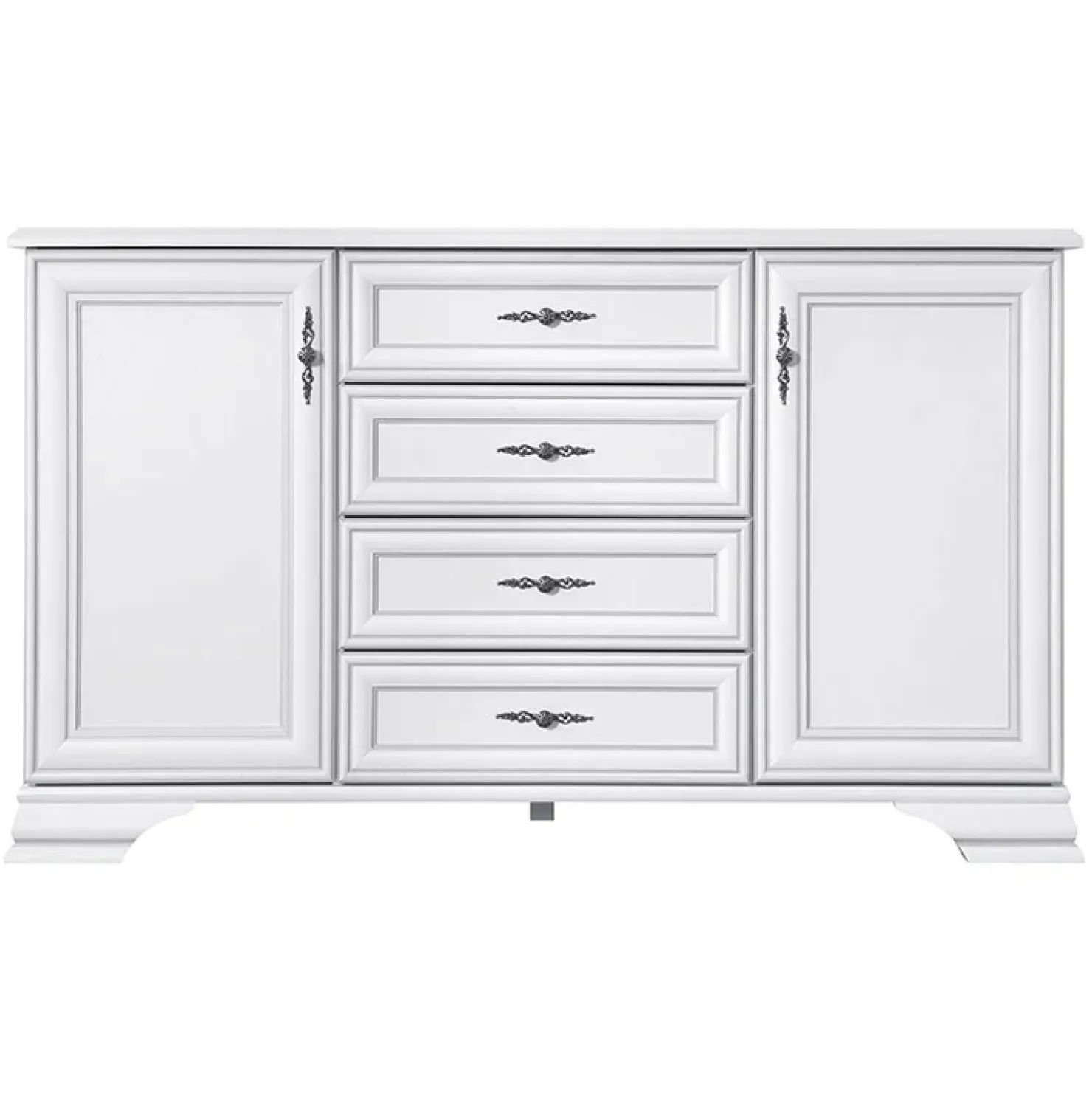 Garnero Arredamenti Credenza 155x90h cm arte povera bianco Angela Outlet