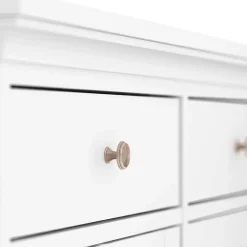 Garnero Arredamenti Credenza 143x92h cm shabby bianco opaco Avignon Gihome®