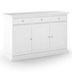 Garnero Arredamenti Credenza 143x92h cm shabby bianco opaco Avignon Gihome®