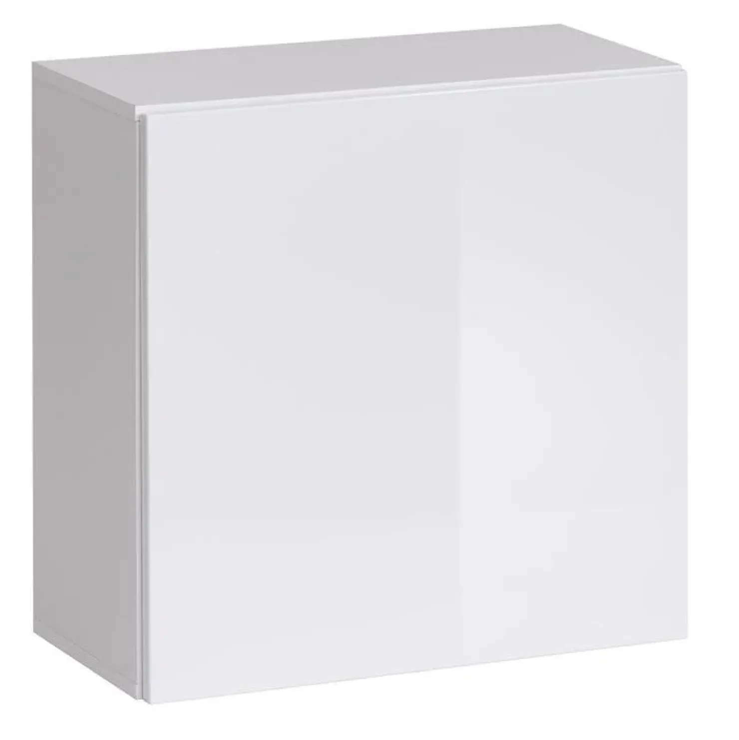 Garnero Arredamenti Cubetto da parete 1 anta 60x60cm bianco opaco e lucido Geo Bianco Lucido New