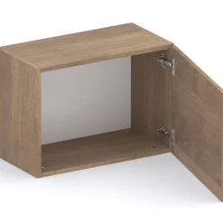 Garnero Arredamenti Cubo da terra 55x40h cm 1 anta reversibile rovere scuro Sunset Noce Best