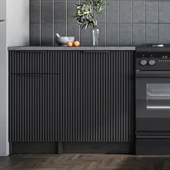 Garnero Arredamenti Cucina 240cm completa componibile moderna marmo nero grigio Yangon Hot