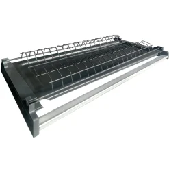 Garnero Arredamenti Cucina 255cm componibile lineare moderna antracite rovere Gourmet Pure Antracite - Rovere Hot