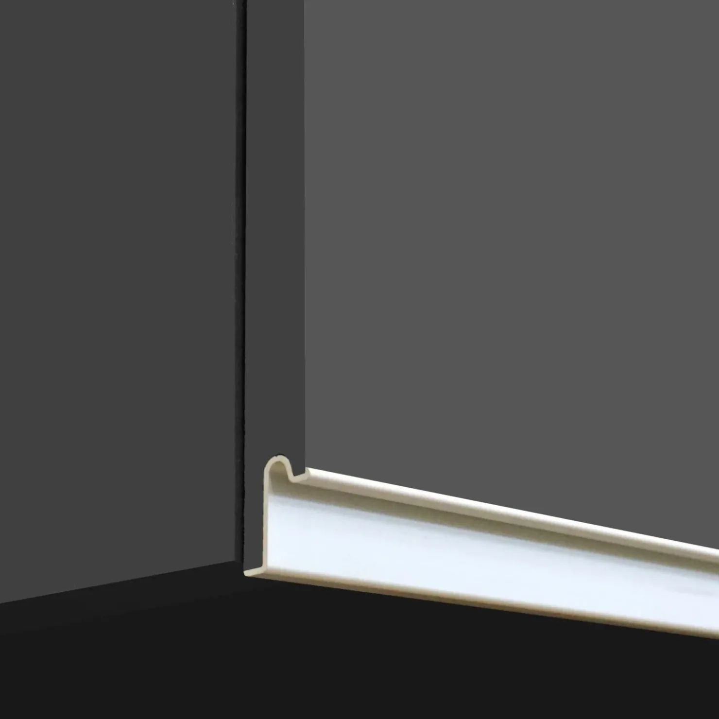 Garnero Arredamenti Cucina 255cm componibile lineare moderna antracite rovere Gourmet Pure Antracite - Rovere Hot