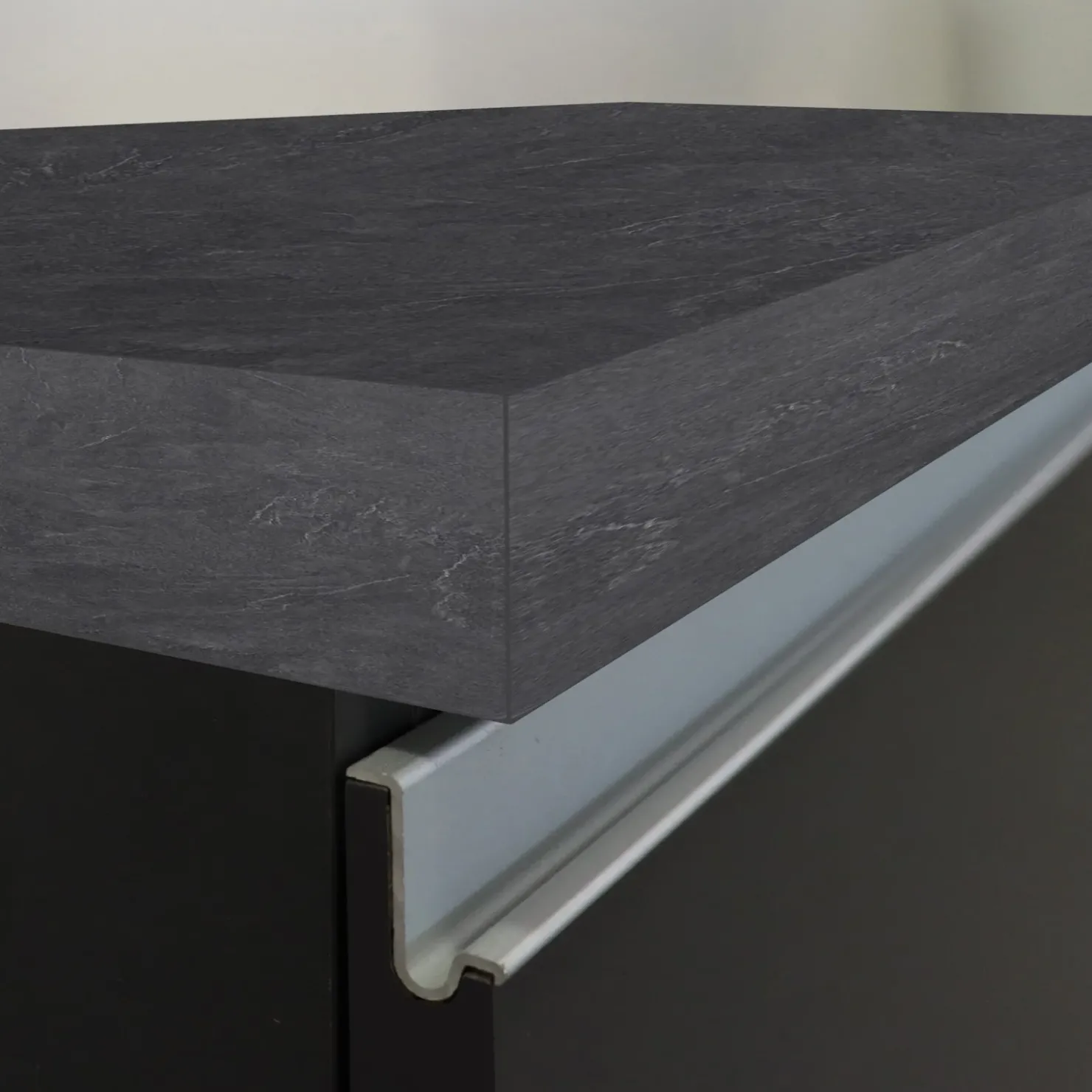 Garnero Arredamenti Cucina 255cm componibile lineare moderna antracite grigio pietra Gourmet Pure Antracite - Grigio pietra Sale