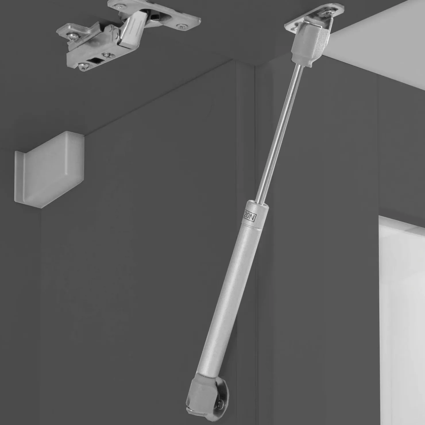 Garnero Arredamenti Cucina 255cm componibile lineare moderna antracite grigio pietra Gourmet Pure Antracite - Grigio pietra Sale