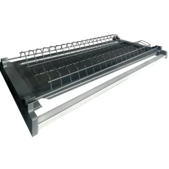 Garnero Arredamenti Cucina 255cm componibile lineare moderna antracite rovere Gourmet Elegance Antracite - Rovere Outlet