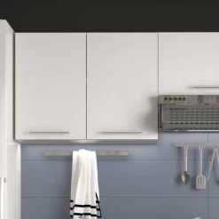 Garnero Arredamenti Cucina 240cm moderna componibile bianca rovere Urban Bianco Opaco - Rovere