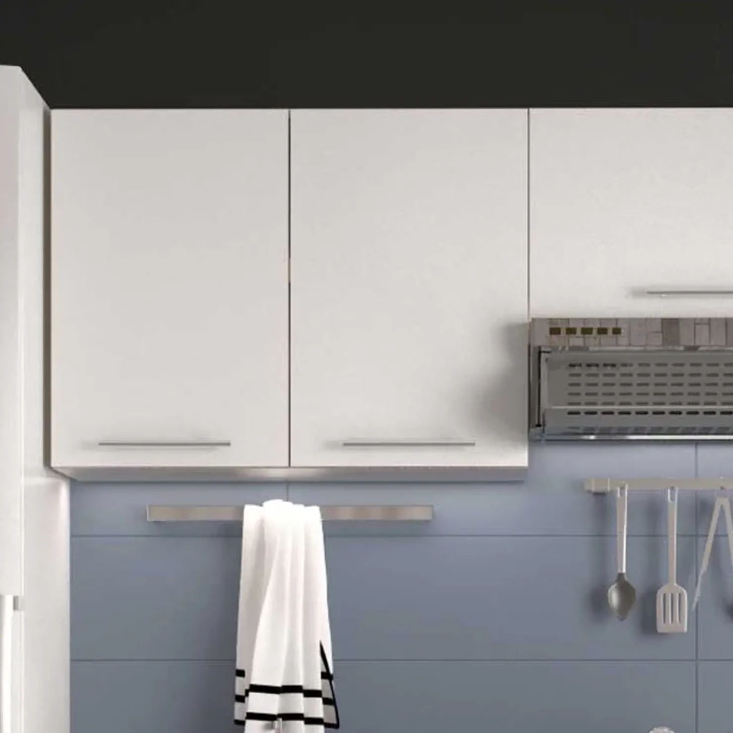 Garnero Arredamenti Cucina 240cm moderna componibile bianca rovere Urban Bianco Opaco - Rovere