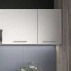 Garnero Arredamenti Cucina 240cm moderna componibile bianca rovere Urban Bianco Opaco - Rovere