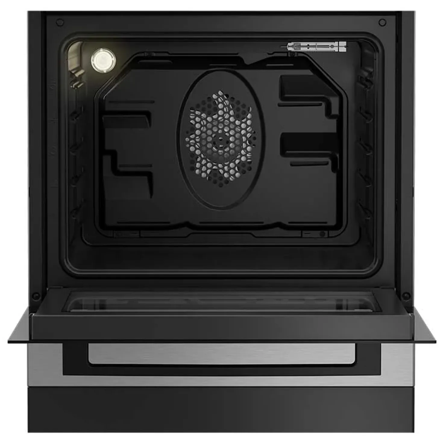 Garnero Arredamenti Cucina combinata 4 fuochi con forno elettrico 60x85cm inox Beko Argento Hot