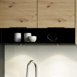 Garnero Arredamenti Cucina moderna componibile 240cm quercia nero Terry New