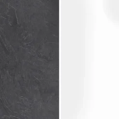 Garnero Arredamenti Dispensa cucina bassa 30x85h cm scorrevole bianco grigio pietra Gourmet Bianco Lucido - Grigio pietra Hot