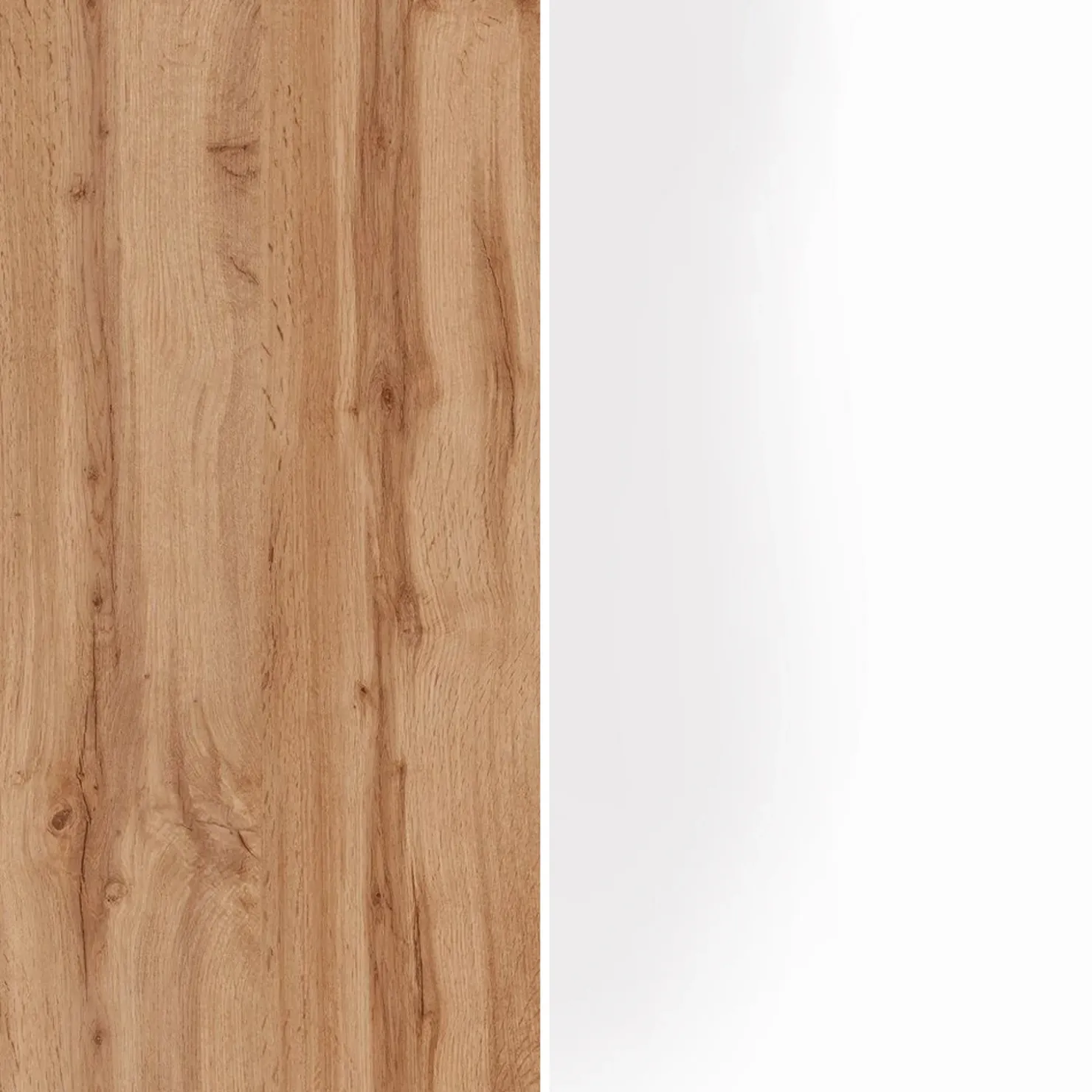 Garnero Arredamenti Dispensa cucina bassa 30x85h cm scorrevole bianco rovere Gourmet Bianco Lucido - Rovere Sale