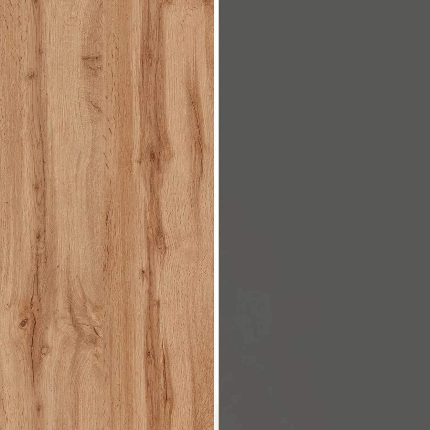 Garnero Arredamenti Dispensa cucina bassa 30x85h cm scorrevole antracite rovere Gourmet Antracite - Rovere Clearance