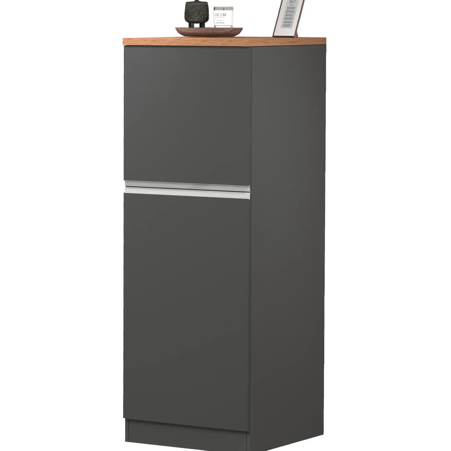 Garnero Arredamenti Dispensa cucina 60x165h cm 4 ripiani antracite rovere Gourmet Antracite - Rovere Clearance