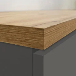 Garnero Arredamenti Dispensa cucina 60x165h cm 4 ripiani antracite rovere Gourmet Antracite - Rovere Clearance