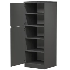 Garnero Arredamenti Dispensa cucina 60x165h cm 4 ripiani antracite grigio pietra Gourmet Antracite - Grigio pietra