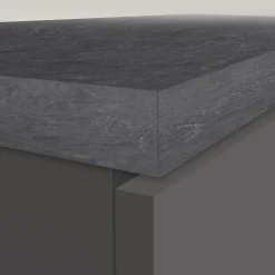 Garnero Arredamenti Dispensa cucina 60x165h cm 4 ripiani antracite grigio pietra Gourmet Antracite - Grigio pietra