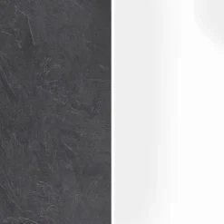 Garnero Arredamenti Dispensa cucina 60x165h cm 4 ripiani bianco grigio pietra Gourmet Bianco Lucido - Grigio pietra