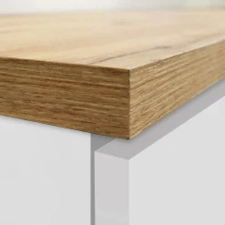 Garnero Arredamenti Dispensa cucina 60x165h cm 4 ripiani bianco rovere Gourmet Bianco Lucido - Rovere Discount