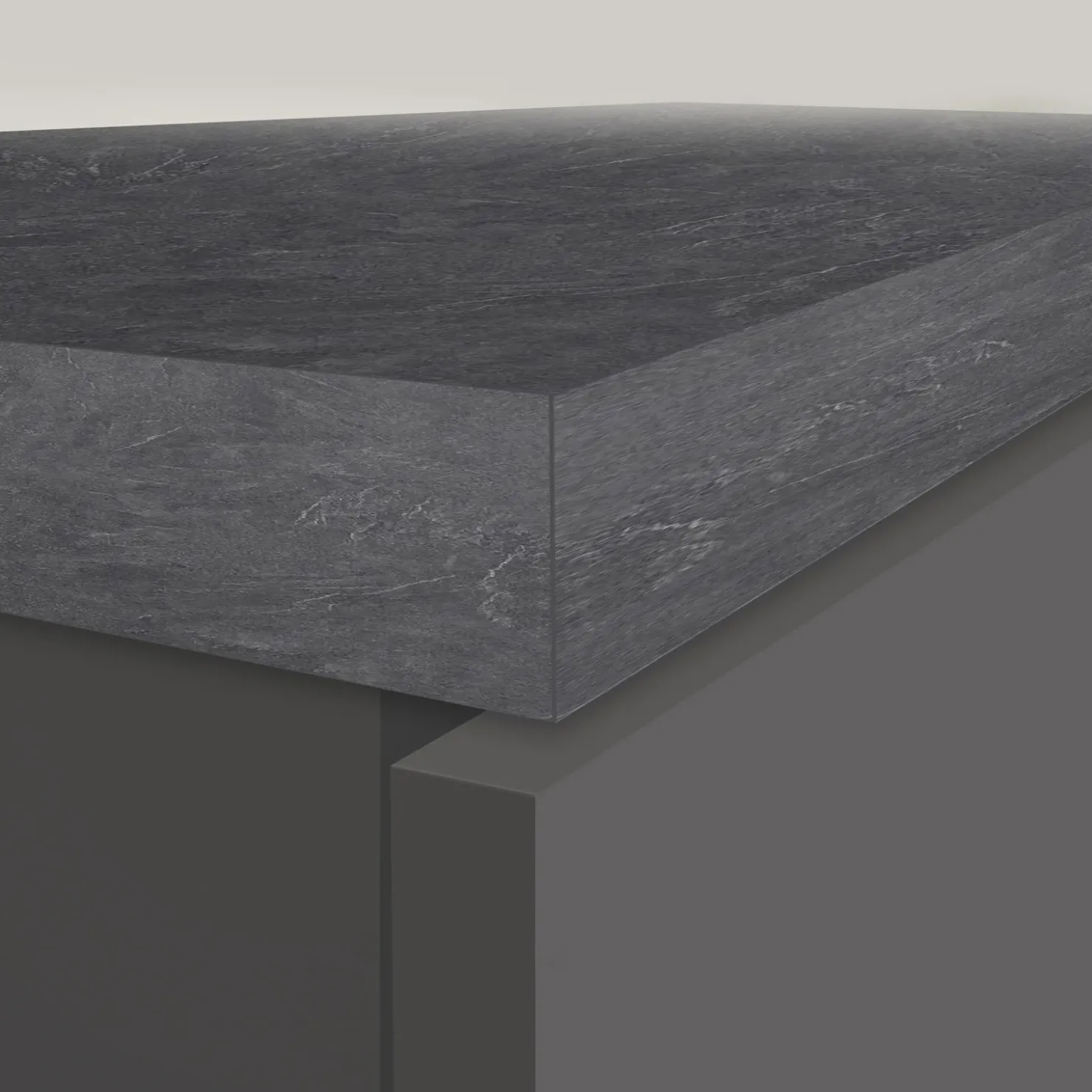 Garnero Arredamenti Dispensa cucina 30x165h cm scorrevole antracite grigio pietra Gourmet Antracite - Grigio pietra Sale