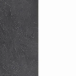 Garnero Arredamenti Dispensa cucina 30x165h cm scorrevole bianco grigio pietra Gourmet Bianco Lucido - Grigio pietra Outlet