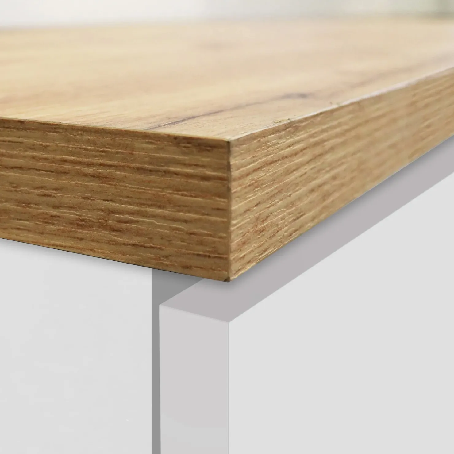 Garnero Arredamenti Dispensa cucina 30x165h cm scorrevole bianco rovere Gourmet Bianco Lucido - Rovere