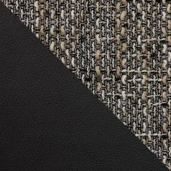 Garnero Arredamenti Divano angolare letto 230x140cm 3 posti grigio chiaro nero Metz Best