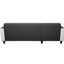Garnero Arredamenti Divano angolare reversibile 3 posti 197cm bianco antracite Sullivan Discount